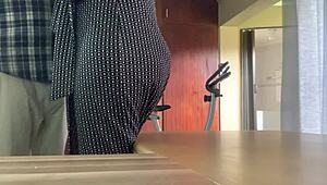 Boss caught fucking secretary in office