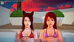 Intense Family Bonding With Redhead Teen's Small Tits