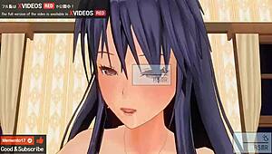 Uncensored Japanese anime hentai features beautiful older sister in slow sex with ASMR voice