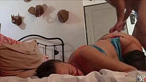 2063Tec - French Amateur in Satin Lingerie, Thong, Heels, Stockings, Rimming, Blowjob, Ball Licking, Dirty Talk POV