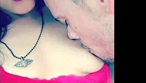 we're out in the garage, topless, licking tits and sucking, it's so sexy and fun!