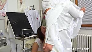 Long-Legged Blonde Sucks Cum From Ten Cocks Intensely