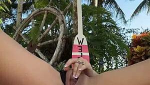 Stepmom Licks Her Pussy While She Fingers Back In Uniform