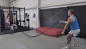 Watch This Petite Blonde Taking A Huge Cock In Her Pussy And Ass