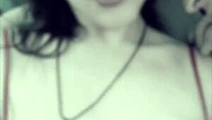 we're out in the garage, topless, licking tits and sucking, it's so sexy and fun!