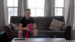 Vapid Greg Dixxon Can't Resist His Stepson's Huge Monster Cock in Intense Bareback Action