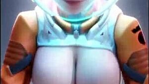 overwatch hmv with juno's starry cum-filled action scenes