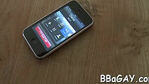 Muscled Adrian Hart oils my body so he can smoothly insert his cock into me 😍