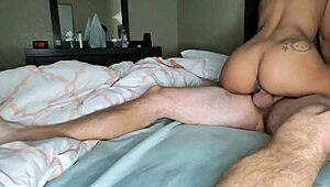 Jojo Sucks Big White Cock Rides Big Dick