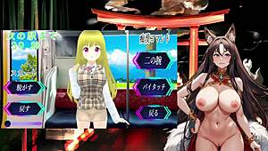 Night fox kodama explodes in pako pako train real play with car touching in 3d hentai sex