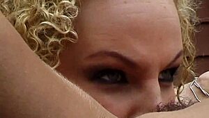 Bobbi Barrington and Rebecca Lord Washing Car and Engaging in Lesbian Passionate Encounter