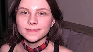 This 18 yo cutie is so submissive, serving as my rough homemade cumdumpster 😈