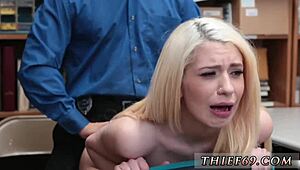 i seduced that nerd in police uniform, petite blonde teen hardcore