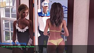 A wife and stepmother in an erotic cartoon