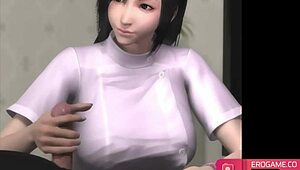 hentai nurse: 'want me to suck your cock?'