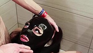 turquoise shower scene with big clit and deepthroat