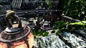 I watch Chaconne deepthroat Aya's futa cock in public