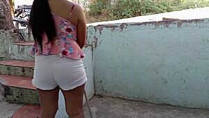 Neighbor seduces me in shower for sex and doggystyle