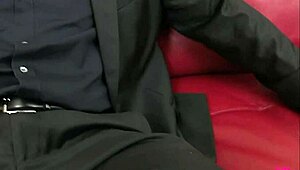 Naughty asian spreads her ass and takes a hard cock deep inside.