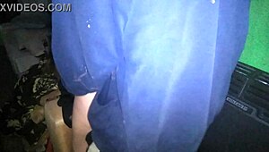 I pull her thong aside and fuck her on the kitchen couch