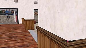 i'm watching this cute teen 18+ girl in 3d anime hentai giving sexy posses, it's so hot.