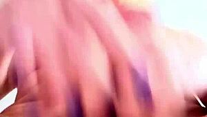 Mature lady gets naughty with big tits during work break! 😜