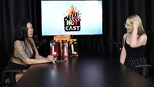 Vivian Lola fulfills wild fetish with sheer red lingerie action.