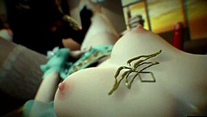 Two Beauties Threesome: Hentai 3D Deepthroat