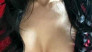 Girl fingers her pussy to a powerful orgasm without getting caught!