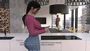 fingering herself in bathroom while posing perfect pussy