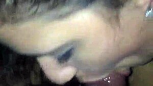 I'm getting sloppy head from this white girl