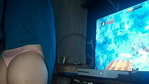 Latina gamer girl plays taboo game with me.