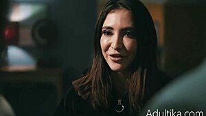 sneaky ex-girlfriend stalks and fucks us in rough action