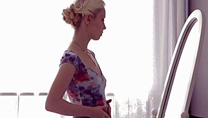 Teen 18+ gives oiled blowjob in hardcore scene.