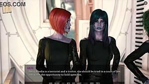 In Tales from the Unending Void 165, the curvy mature hentai girl gives a sexy blowjob.