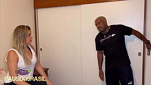 PADRASTRO! Interracial Heat With Big Tits And Monster Cock Action!