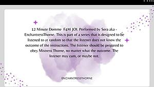 Femdom Gives Jerk Off Instructions With Denial