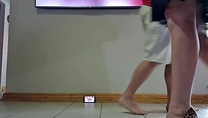 Getting Fucked Hard on Kitchen Floor