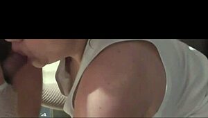 Creampie in my ass from my friend's wife with big tits and orgasm