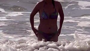 Amateur Latina Wife Cuckolds Husband On Beach With Hotel Owner's Cock