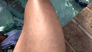 Petite Blonde Gets Fucked by Pool