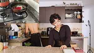 Latina enjoys arroz biryani before taking it deep in anal preview.