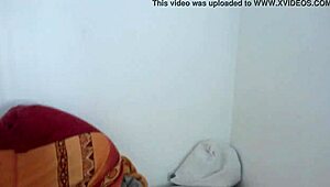 Intriguing homemade close-up with european amateurs