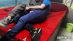 bisexuell femdom foursome gets wild with lou nesbit and lia louise.