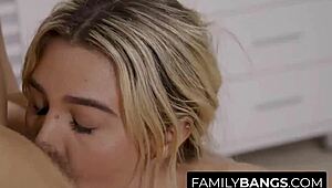 sensual girl massages her stepsister april olsen and ella reese