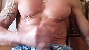 i jerk my big cock to beautiful ejaculation 😈