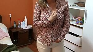 it makes me hot watching them jerk off to my big tits