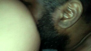 Rocky Tajauta passionately licks and rims the fat, sexy big ass of a Latina woman in detailed close-up.