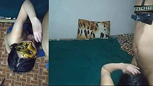 my busty stepsister says fill her mouth with cum or swallow it 😈