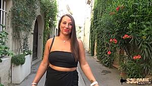 I see Mila and Angelina fucking outdoors with toys